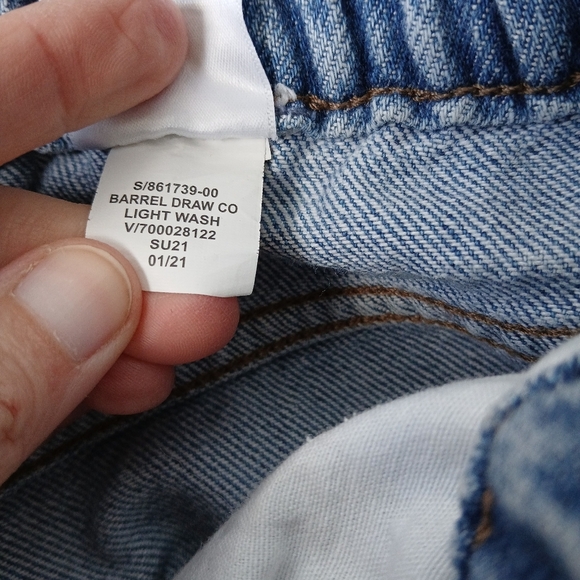 Banana Republic Barrel Jeans Stretch Waist Drawstring - Picture 8 of 8